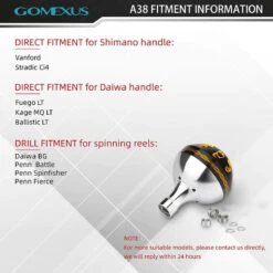 Gomexus Round Power Knob 35mm -Fishing Equip Store A38SRBKGD 4 800x 01a9c900 97e6 492e 8810 f94d7ff8be35