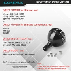 Gomexus Round Power Knob 45mm -Fishing Equip Store BKSR 800x 344218d0 4964 4d10 bacd f1a94103a953