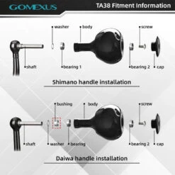 Gomexus Titanium Power Knob 35mm 9 Gomexus Titanium Power Knob 35mm -Fishing Equip Store Power Knob Titanium TA38 fitment information 800x 8b00532d 5403 42da b02a 1c1781f13d5b