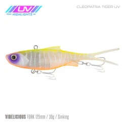Samaki Vibelicious 125mm 20 Samaki Vibelicious 125mm -Fishing Equip Store Samaki Vibelicious 125mm Cleopatra Tiger