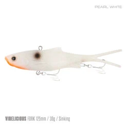 Samaki Vibelicious 125mm 26 Samaki Vibelicious 125mm -Fishing Equip Store Samaki Vibelicious 125mm Pearl white