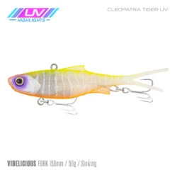Samaki Vibelicious 150mm 21 Samaki Vibelicious 150mm -Fishing Equip Store Samaki Vibelicious Cleopatra Tiger
