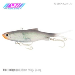 Samaki Vibelicious 150mm 24 Samaki Vibelicious 150mm -Fishing Equip Store Samaki Vibelicious Ghost Bait