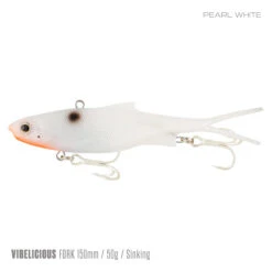 Samaki Vibelicious 150mm 27 Samaki Vibelicious 150mm -Fishing Equip Store Samaki Vibelicious Pearl White